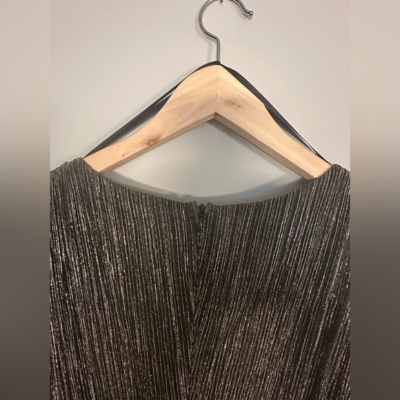 Eliza J Metallic Faux-Wrap Formal Dress - Picture 8 of 15